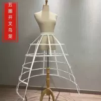 Новая атласная нижняя юбка с полым разрезом в виде клетки для птиц, черно-белая нижняя юбка для косплея Лолиты Carmen Violent.