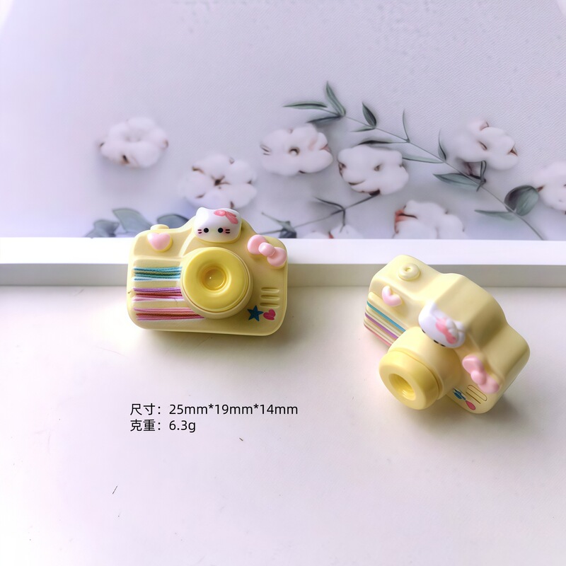 漫画 diy 樹脂アクセサリージュエリー立体猫カメラクリーム接着剤ヘアピン靴バックルキーホルダーペンダントアクセサリー|undefined
