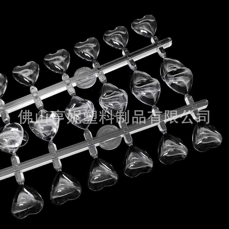 Factory wholesale acrylic new creative heart irregular printing color card nail polish glue color test Factory wholesale acrylic new creative heart irregular printing color card nail polish glue color test