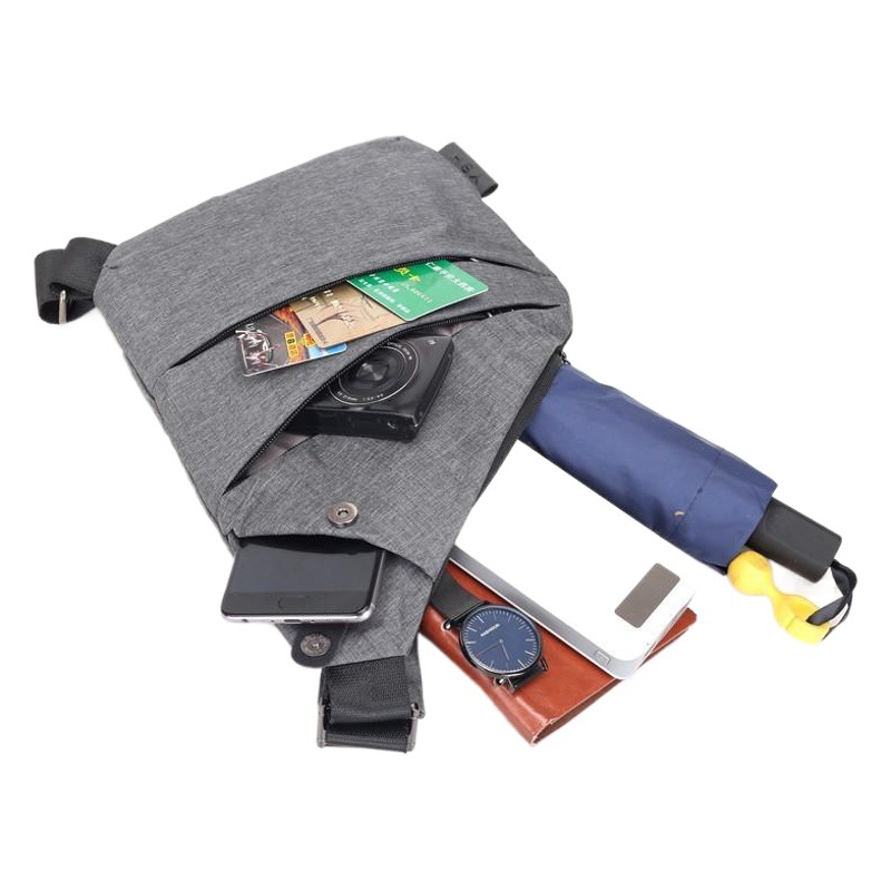 2024 moda nueva lona pecho masculino coreano personalidad casual hombres bolsa de mensajero hombro mochila