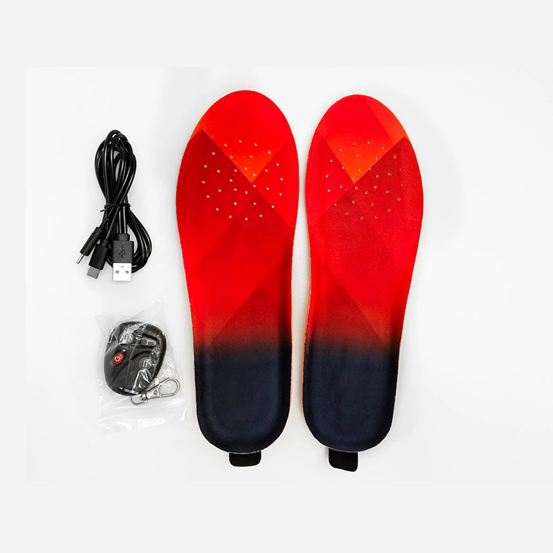 Кросс-борд wireless remote control electric insole warming feet USB smart electric heating insole winter heating insole
