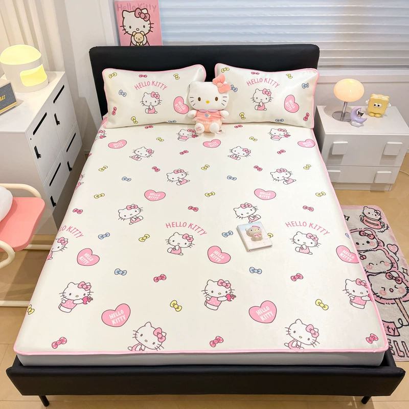 Sanrio, шелковистый мат, летний комплект, детский лист, набор из 3 шт.