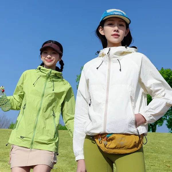Mountain-style lightweight sun protection clothing for men and women, UV-resistant outdoor ice silk thin, loose, breathable sun protection jacket