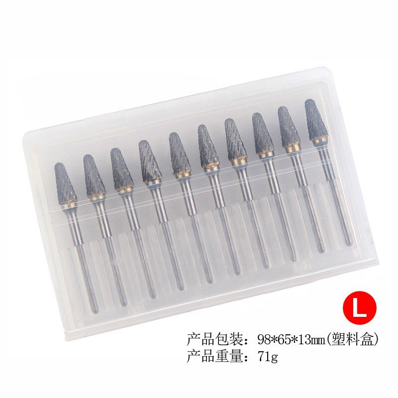 硬质合金钨钢磨头3*6双槽旋转锉刀木工电动根雕打磨头雕刻铣刀头|undefined