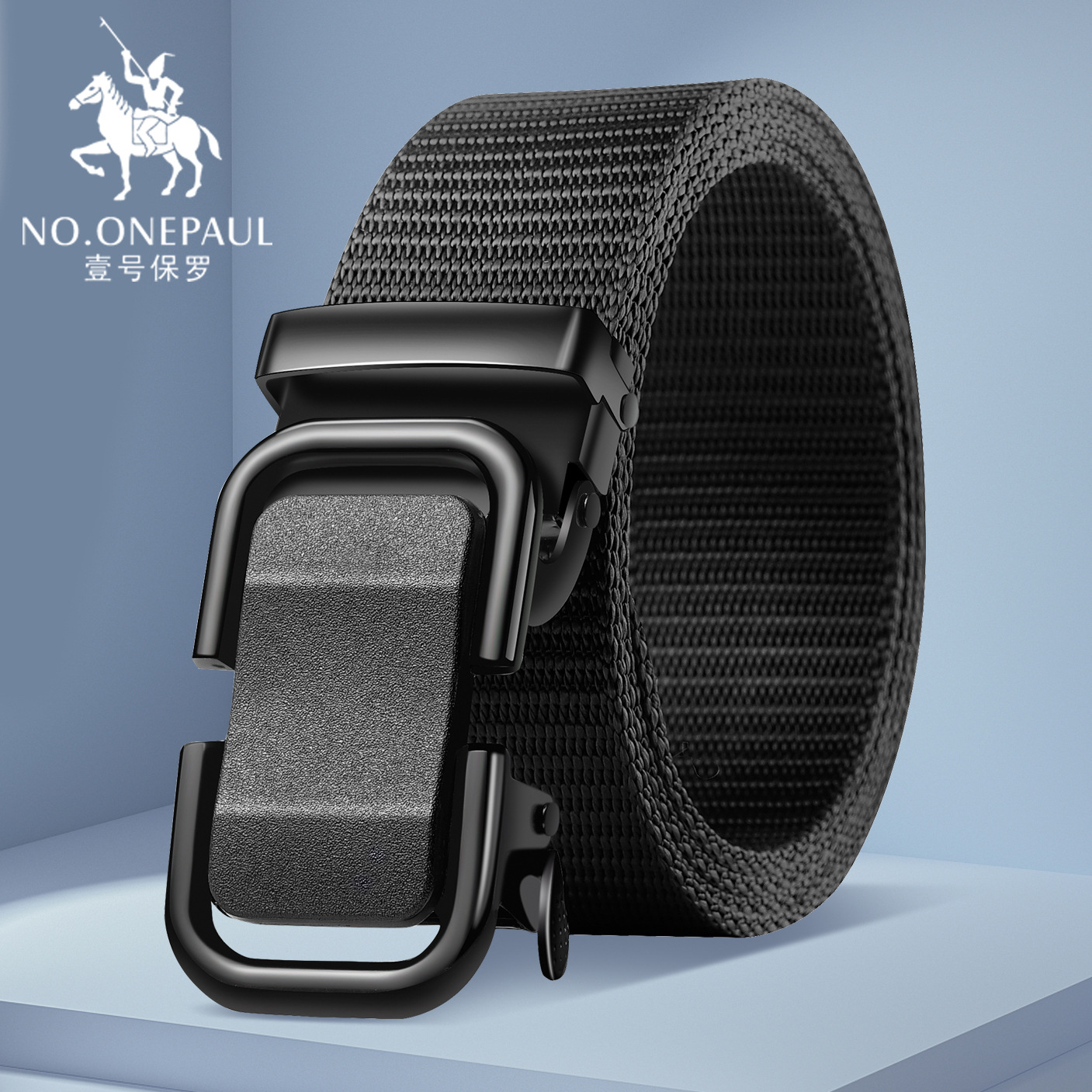 Cinturón con hebilla automática para hombre, tendencia, todo fósforo, sin perforaciones, cinturón para hombre, jeans de entrenamiento militar, pantalones tejidos, lona