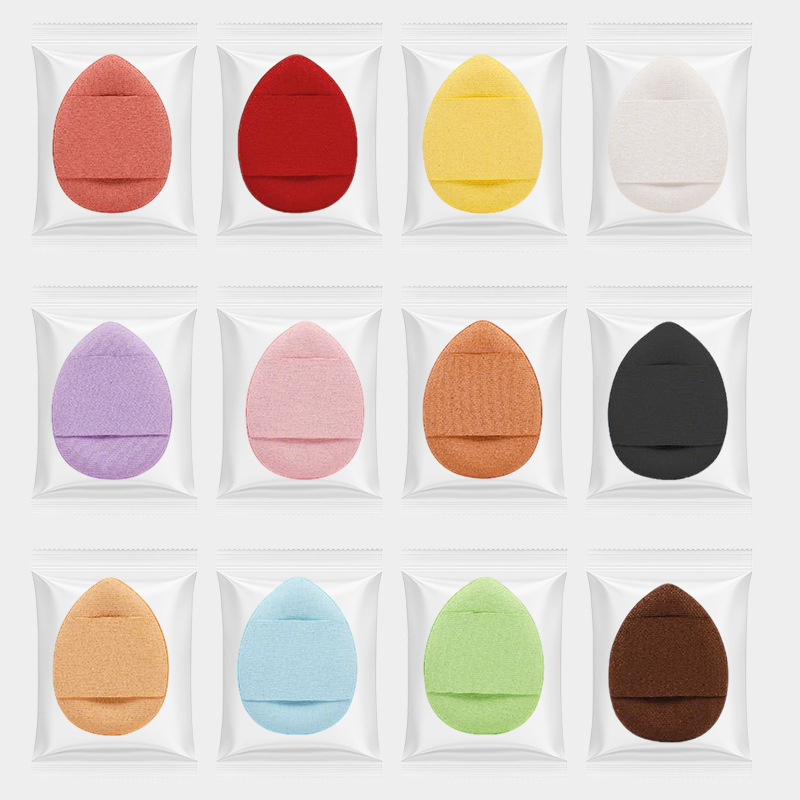 Cojín de aire para dedos al por mayor, soplo de polvo, húmedo y seco, mini corrector de la punta del pulgar, base líquida pequeña, maquillaje con esponja, maquillaje