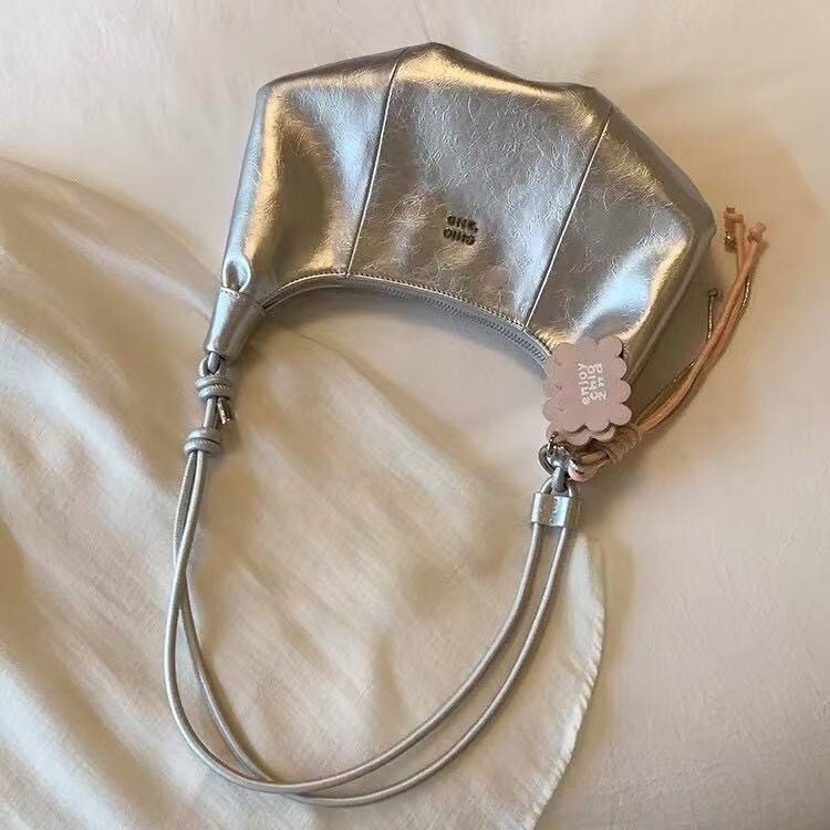 Nanfeng Chio2Nd Starry Night Silver Underarm Bag 2025 Unique Super Nice Bag Women's Shoulder Crossbody Crescent Bag