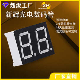 源头工厂0.36寸2位数码管显示屏跨境专供高亮单色蓝光led数码管