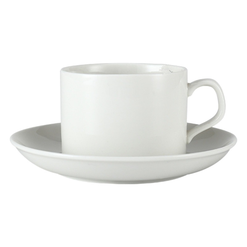 Taza de cerámica de borde dorado con taza de cuchara y platillo traje Taza de cerámica Europea taza de café conjunto Taza de fábrica traje de cerámica de lote directo