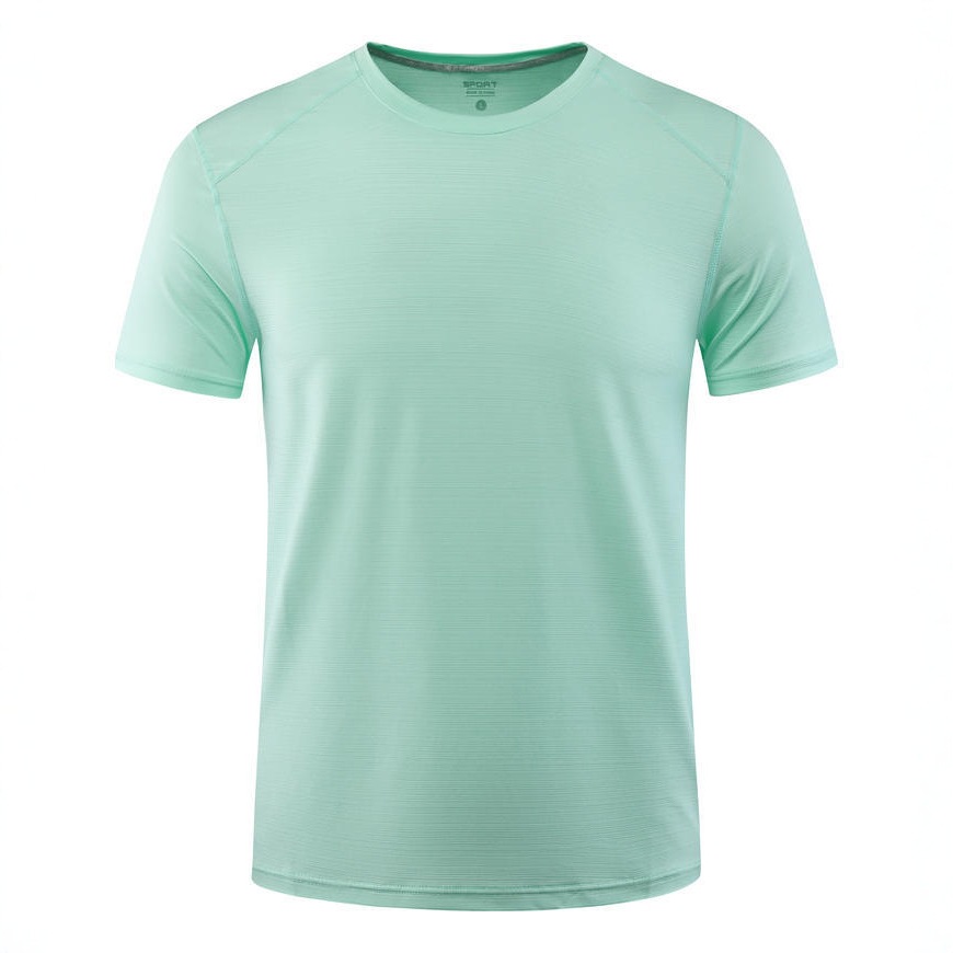 Camiseta helada al por mayor ropa de trabajo impresa LOGO publicidad camiseta cultural de verano cuello redondo de manga corta ropa de secado rápido t
