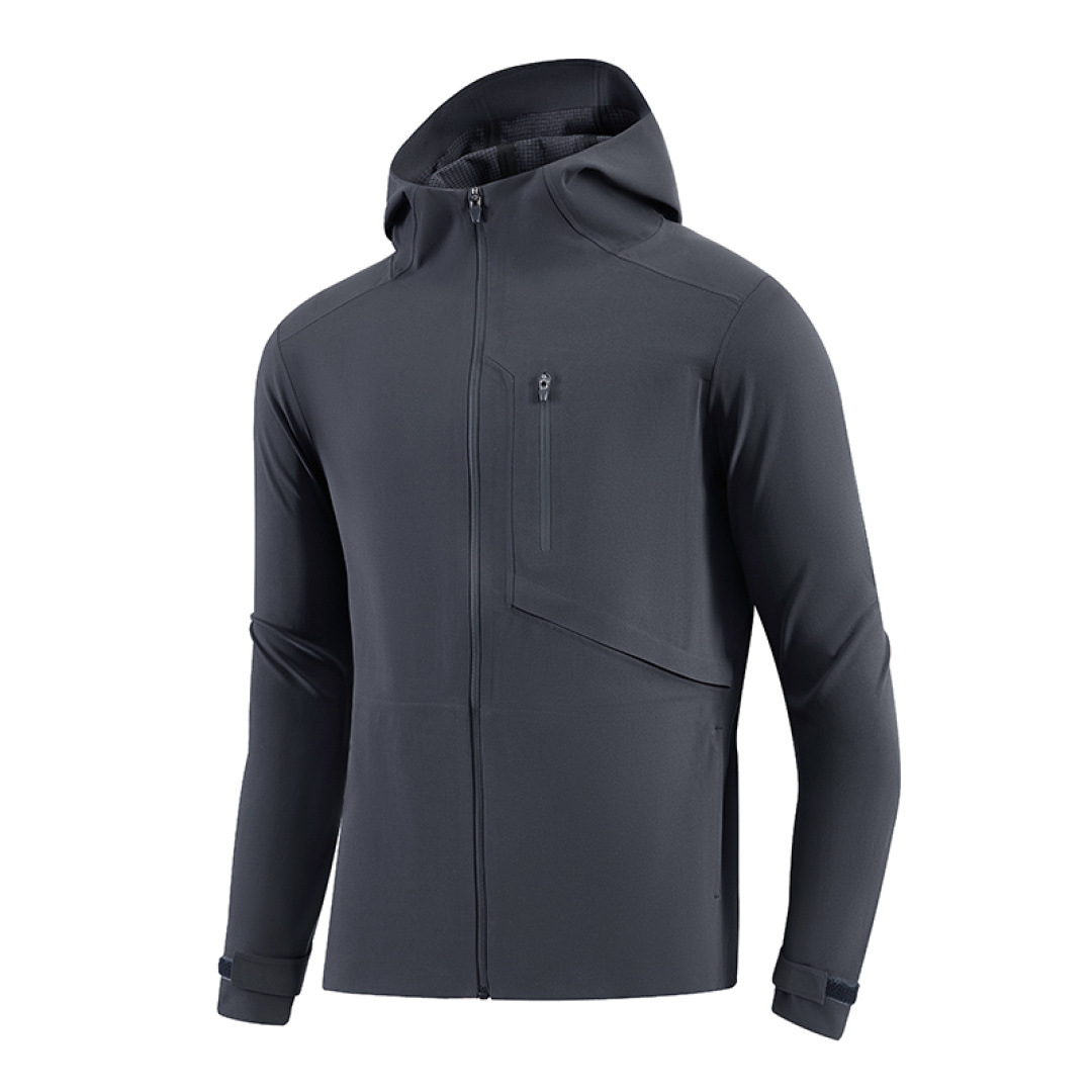 Hong Kong-style unisex sports outdoor windproof and waterproof hooded jacket for mountaineering