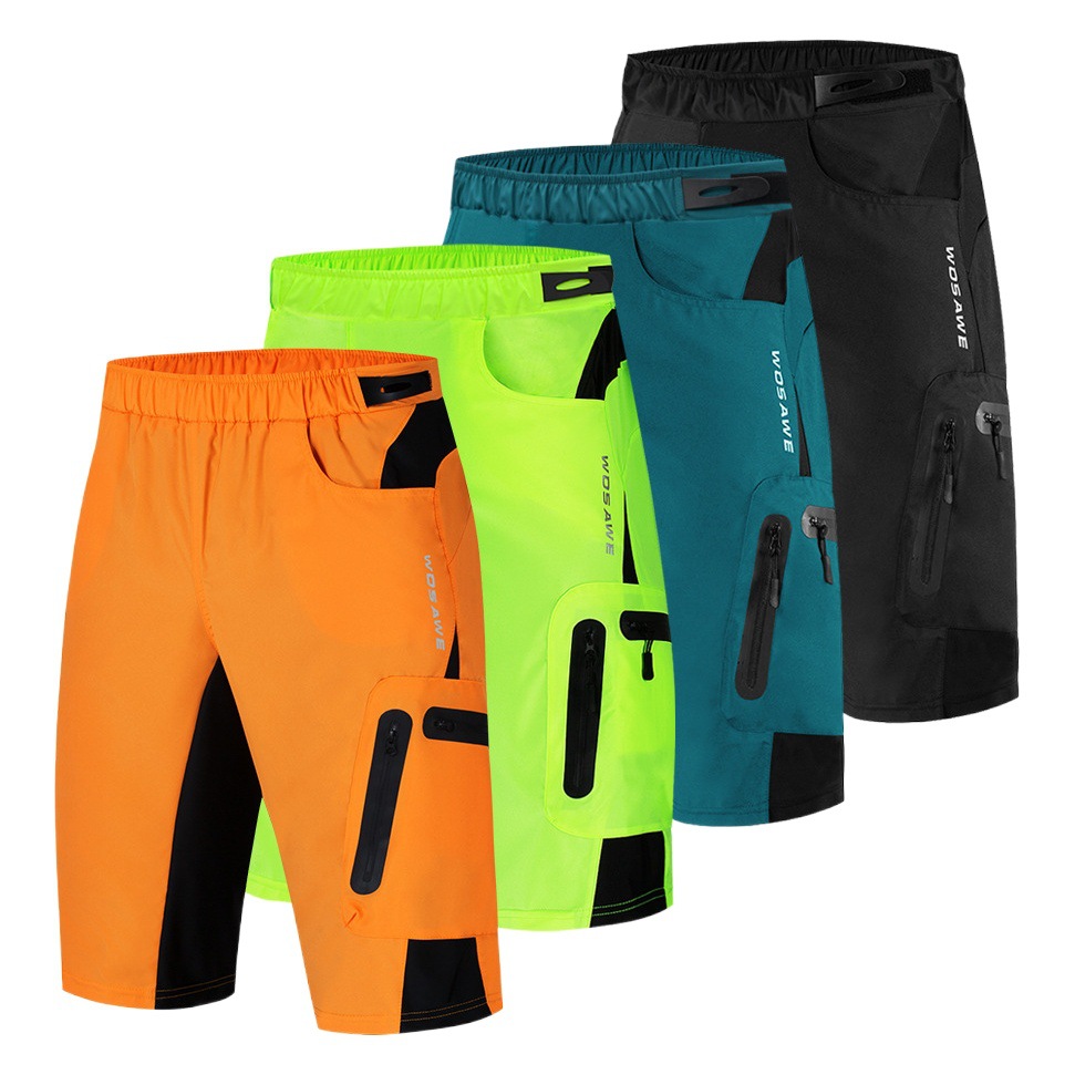 WOSAWE cycling shorts mountain quick-drop quick-drying shorts integrated silicone shorts casual cycling pants