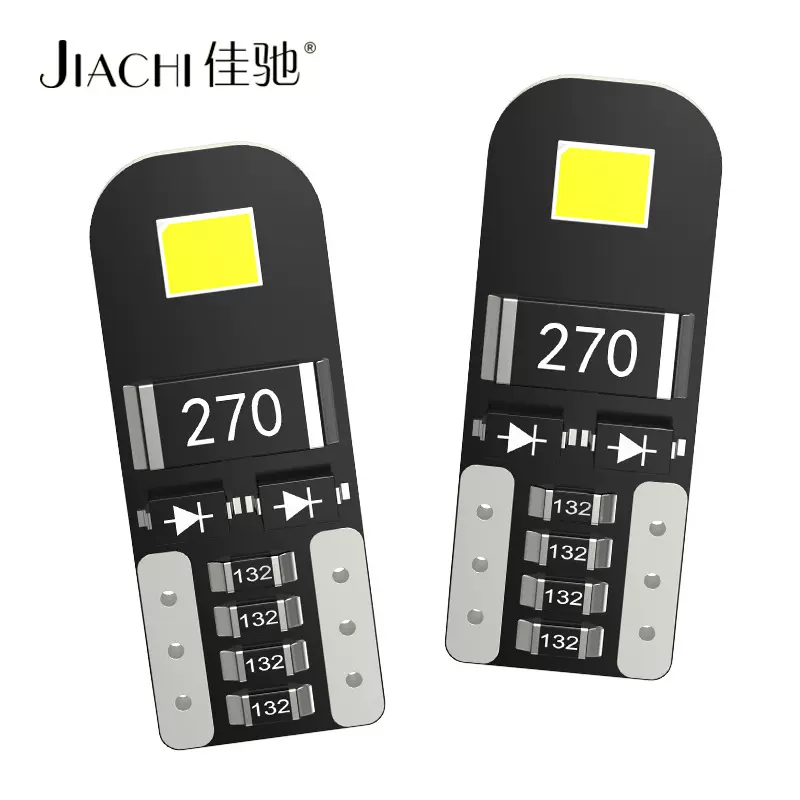 热销LED汽车灯t10示宽灯2835-2SMD车顶阅读小灯无极解码牌照灯w5w