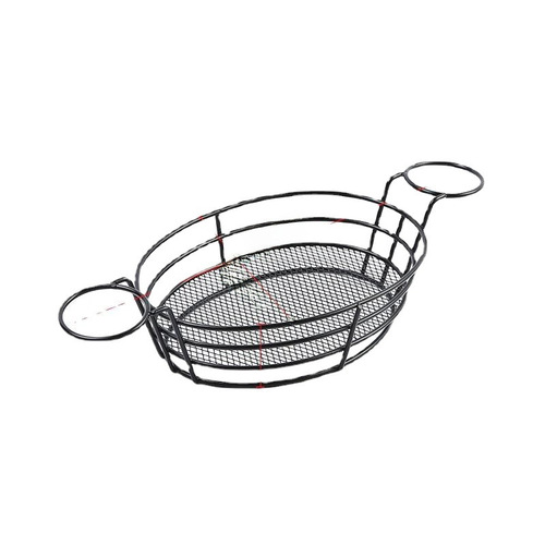 Hotel Western Restaurant Tableware Food Creative Black French Fry Basket Bread French Fry Basket Chicken Snack Basket