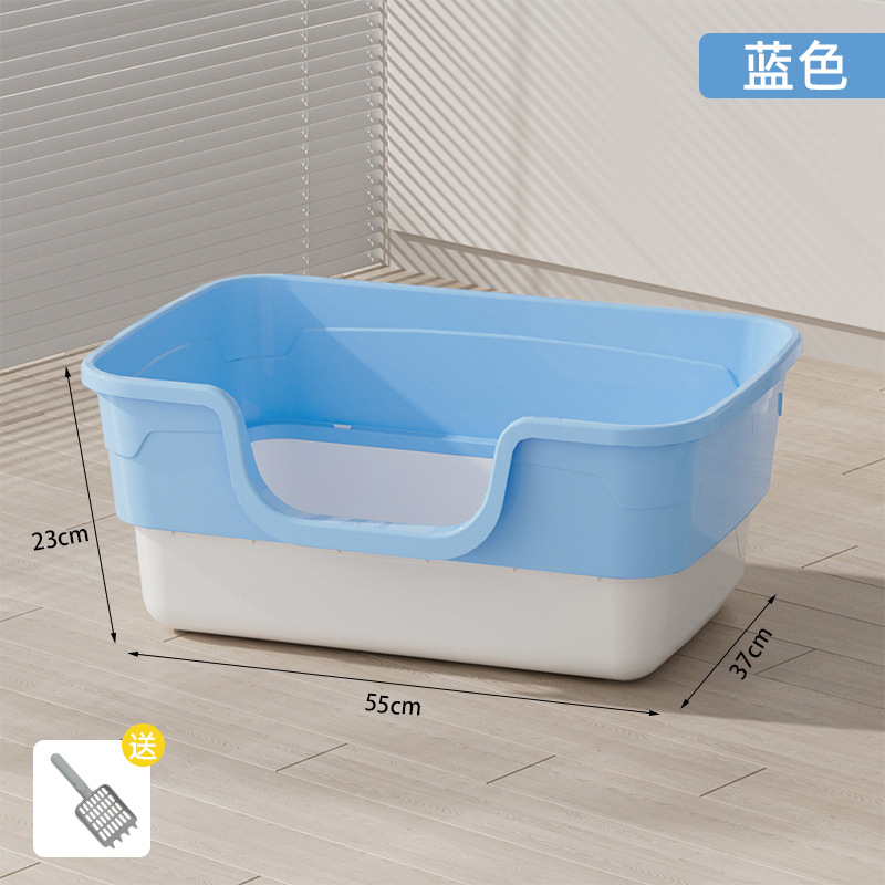 Gran tamaño semicerrado lavable desmontable anti-spillado inodoro para gatos desodorizante sin olor de fábrica de productos para gatos al por mayor