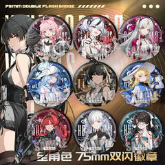 鳴氵朝ゲーム周辺グッズ 今夕長離安可忌炎周辺グッズ 75mmブリキバッジ バッジ痛バッグ