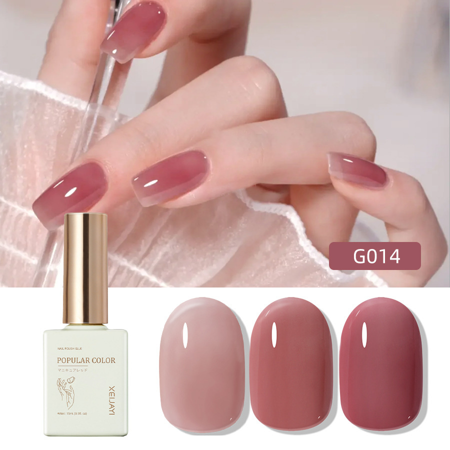 Pure Color new white nail polish glue nude transparent nail polish shop special high-grade nail polish lasting firm Factory wholesale