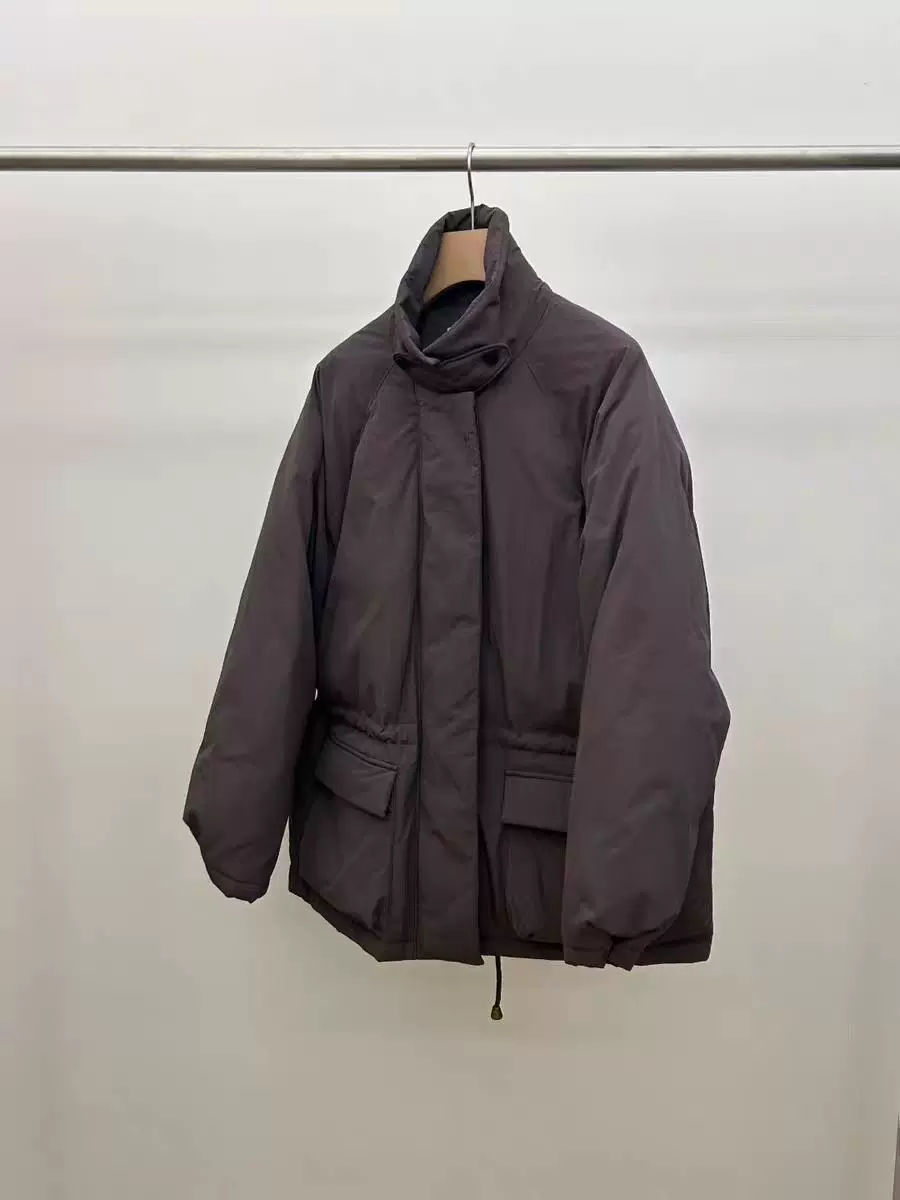 Зимняя куртка из Южной Кореи, пуховик oversize, с капюшоном-стрункой, тренд сезона
