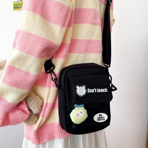 Cute little bag for women, new trendy girly student mobile phone bag, Japanese style small fresh cross-body waterproof