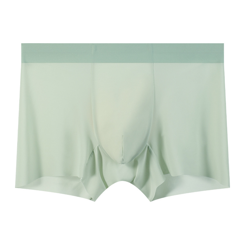 Ropa interior de seda de hielo para hombre 10A Bóxer transpirable con mentol antibacteriano