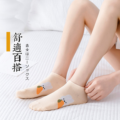 Socks Women's Short Socks Shallow Mouth Cotton Socks Summer Thin Low-cut Cute Japanese Short Boat Socks Women's Spring Internet Celebrity Style