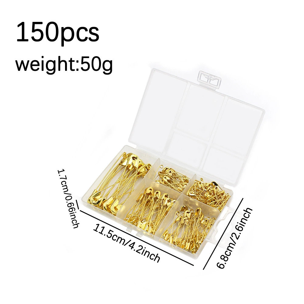 Новый оптовый набор золотых булавок от производителя, 150 штук, с различными спецификациями для бытовых булавок, булавок для крепления этикеток одежды