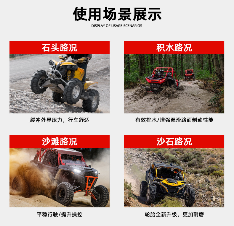 ATV four-wheel beach vehicle go-kart accessories 16X 8-7inch three-hole wheel hub steel rim iron tire rim
