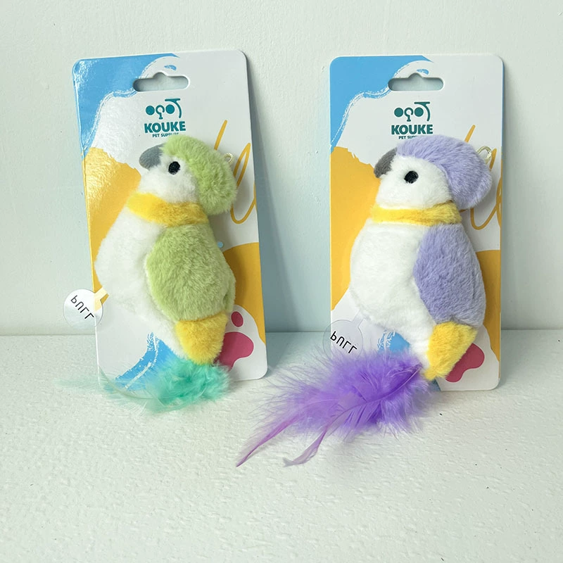 Игрушка птицы симулирует мелодию смешной кошачий перья кошачий плюшевый вокал от привет артефакт кошачья игрушка