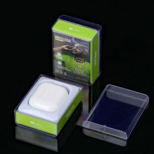 New Air Bluetooth Headset Box Wireless Headset Plastic Transparent Creative Personality Packaging in stock