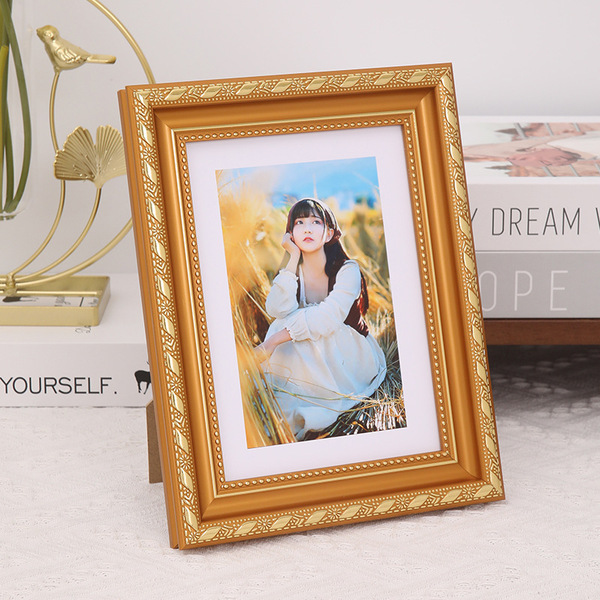 classic golden wall photo frame