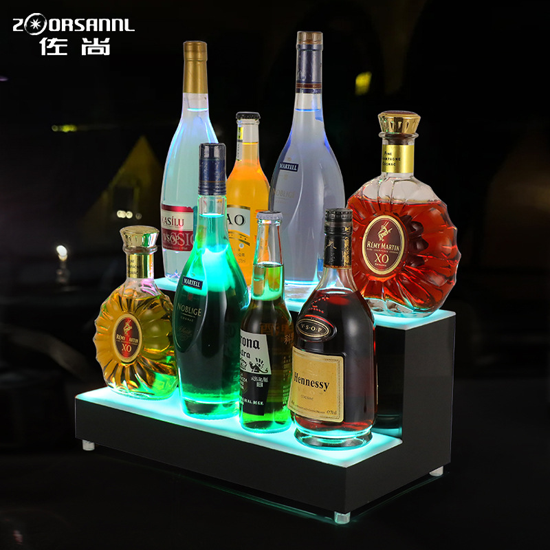 Bar transfronterizo KTV asiento de vino creativo LED Champagne King 's Night Party Showcase de vino rojo doble asiento de vino luminoso