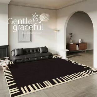 Living Room Carpet, Home Sofa Coffee Table Mat, Light Luxury, Wear-Resistant and Stain-Resistant Floor Mat, Large Area Full-Cover High-End Foot Mat