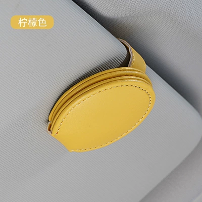 can be ordered LOGO, Car Glasses Clip/Bill Clip - lemon-yellow