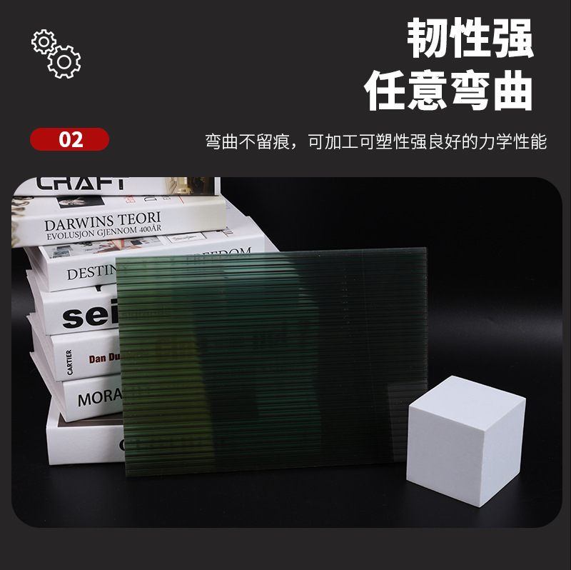 浙江厂家供应阳光板温室花房屋顶透明采光空心pc阳光板加厚高强度