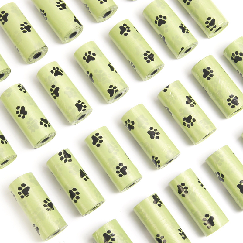 Fábrica al por mayor suministros para mascotas perro bolsa de aseo al aire libre bolsa de basura desodorante inodoro engrosada bolsa de basura para mascotas