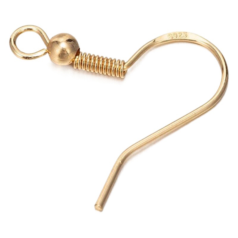 Cross-border s925 plata esterlina gancho de la oreja pendientes femeninos gancho de plata gancho de la oreja pendientes de plata a juego accesorios de bricolaje pendientes de comercio exterior