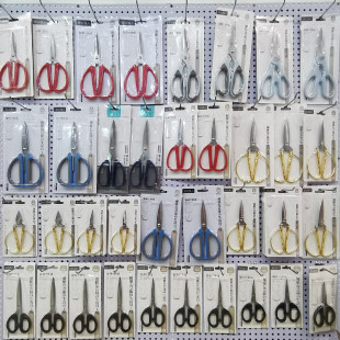 Strongman scissors stainless steel office stationery scissors thread scissors hand-cut paper-cut household large and medium small size other