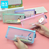Transparent triangular pencil case for pencils for elementary school students, Korean style