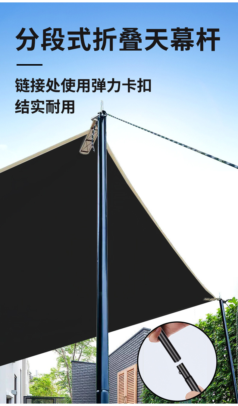 Car Side Canopy, Roof Tent, Outdoor Camping Style Awning, Camping Style Enlarged Rear Side Tent, Vinyl Sunscreen Awning