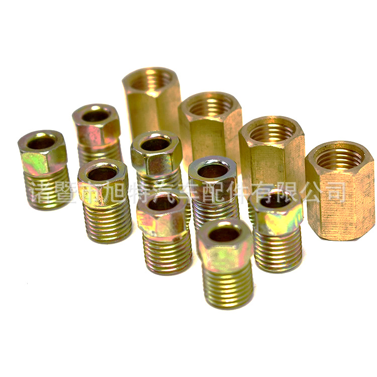 Brake Line Fitting Set 2 Set Combo Pack (Contains 8 Pipe Fittings, 16 Nuts)
