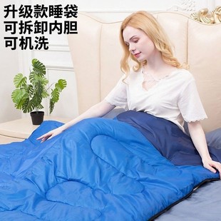 Outdoor Sleeping Bag with Liner Autumn and Winter Camping Sleeping Bag Adult Camping Portable Warm Envelope Style Sleeping Bag Wholesale