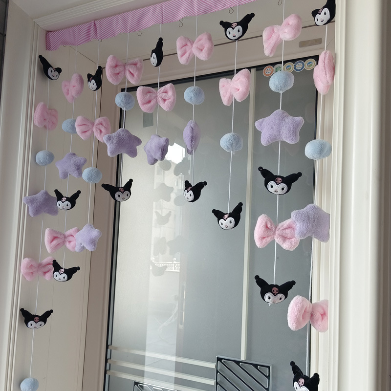 Ins Style Door Curtain Curtain Curomi Ball Bow Hanging Curtain Punch-free Bedroom Hanging Decoration Curtain Three-dimensional Hanging Decoration Ins Style Door Curtain Curtain Curomi Ball Bow Hanging Curtain Punch-free Bedroom Hanging Decoration Curtain Three-dimensional Hanging Decoration