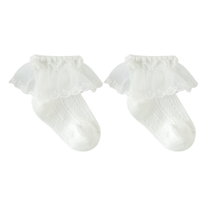 Calcetines de bebé calcetines delgados de verano para niñas calcetines de malla de algodón peinado para niños