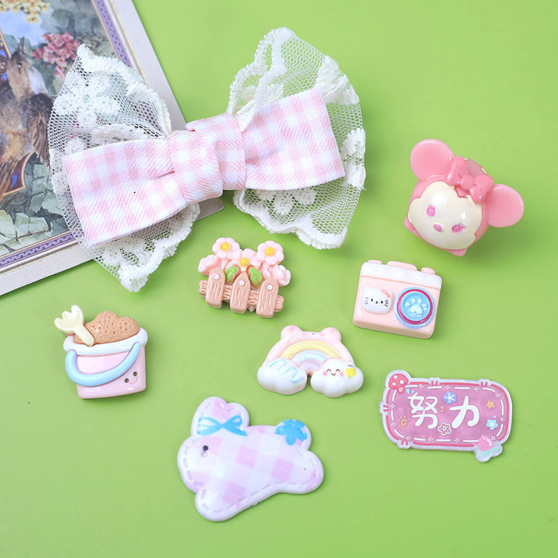Cartoon Nini Songsong Cross-Border Wholesale DIY Resin Accessories Keychain Hollow Shoe Charms High-End Feel