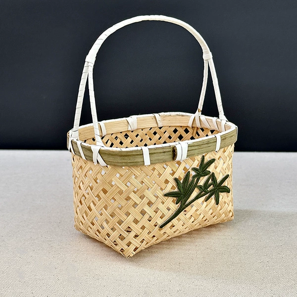 [Bamboo Rhythm] Rectangular Basket