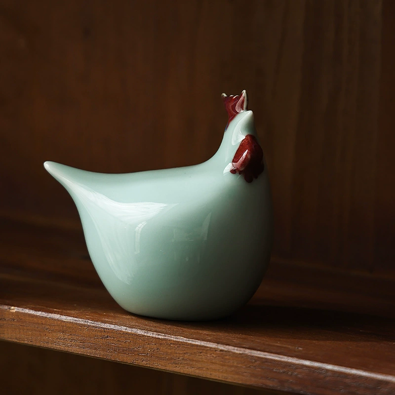 Оригинальный фарфор Kezhuang мать и курица Jingdezhen фарфоровые куриные украшения зодиак курица керамические украшения керамическая курица