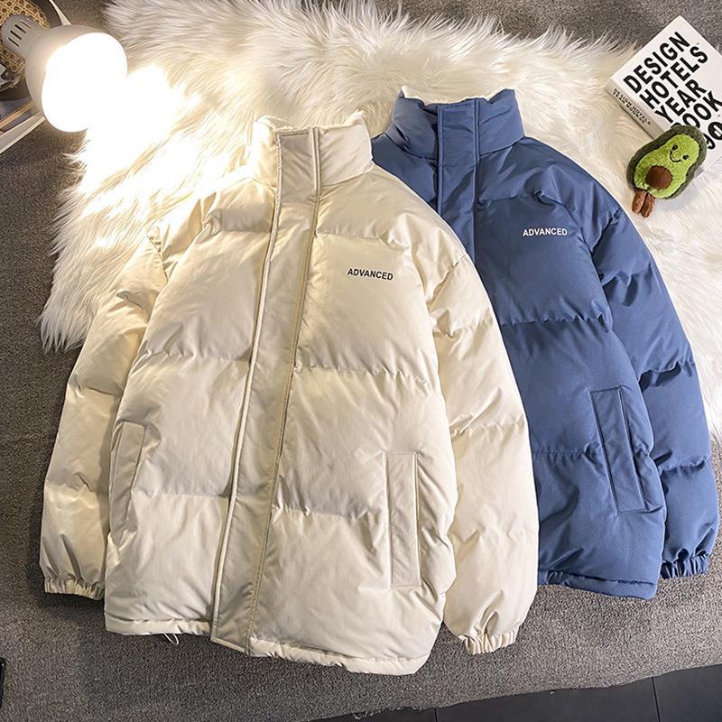 Invierno forrado de lana engrosada abrigo de algodón acolchado de los hombres de estilo coreano de moda nueva lana de cordero abrigo de algodón acolchado de estilo de Hong Kong suelta todo fósforo abrigo casual