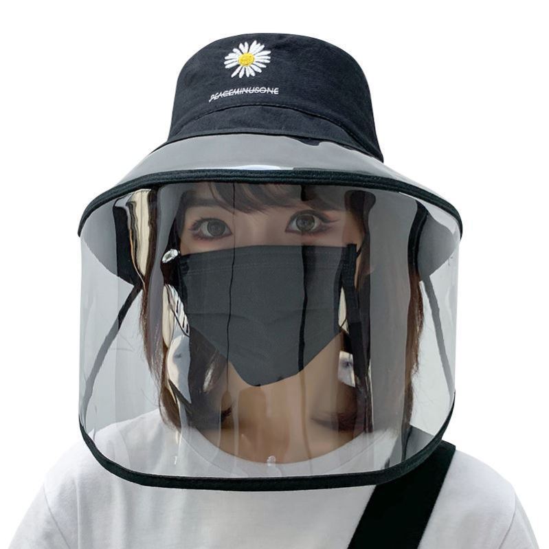 打农药防护帽护帽专用帽子面罩打药透明罩全脸可拆卸防护防飞沫适