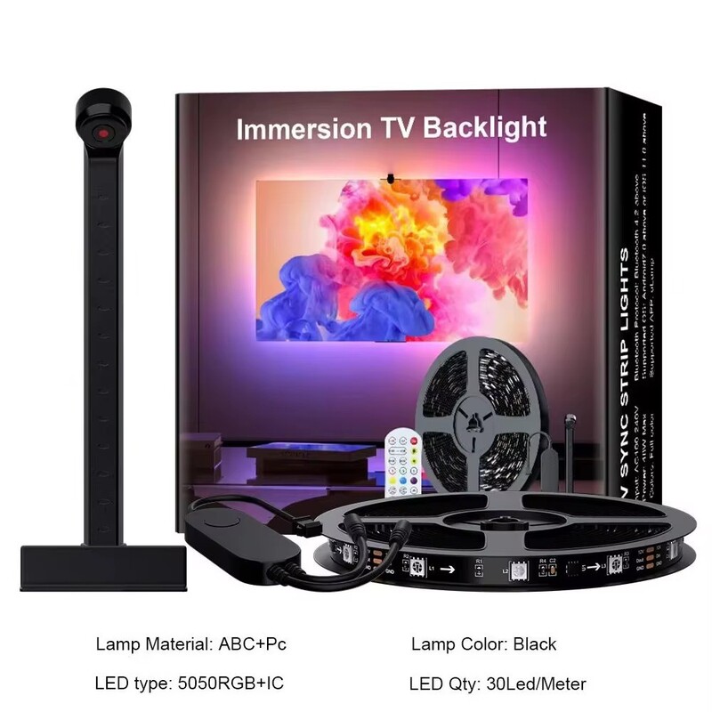 Tv Tv Same-Screen Smart Light Strip with Screen Camera to Capture Tv Screen and Synchronize Colorful Led Atmosphere Light Tv Tv Same-Screen Smart Light Strip with Screen Camera to Capture Tv Screen and Synchronize Colorful Led Atmosphere Light