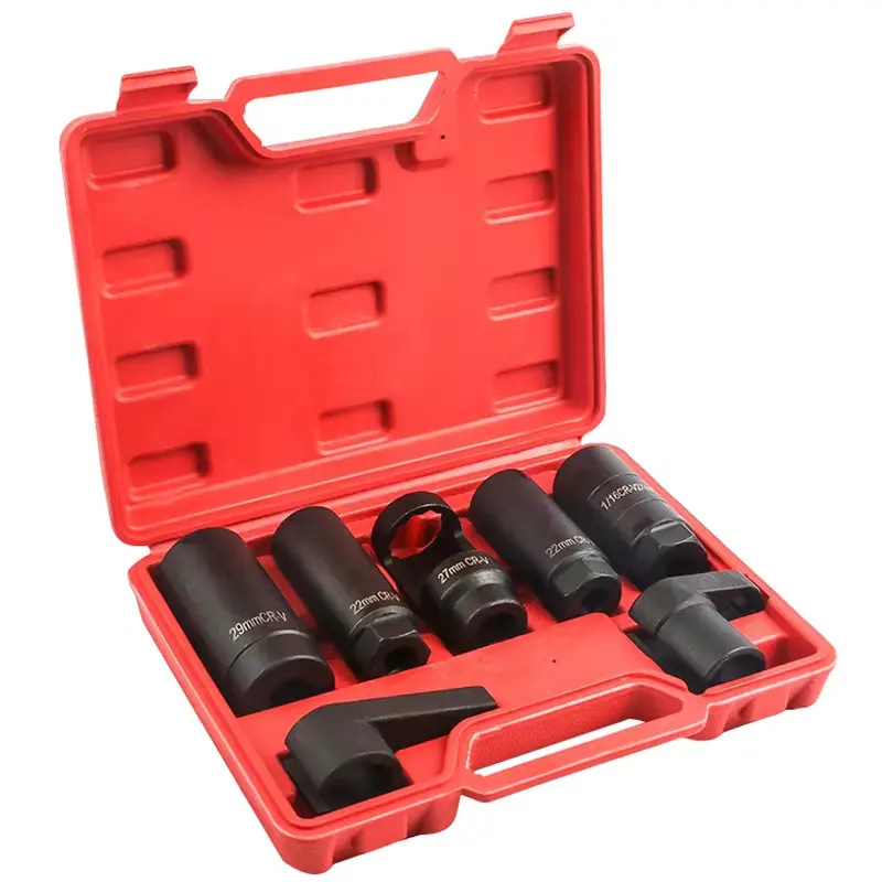 7PCS含氧感应套筒组传感器拆装工具专用批发高效扭矩新能源车专用